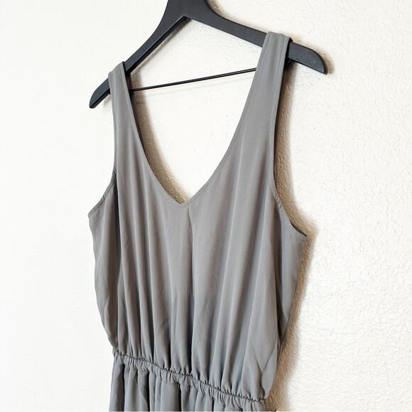 Show Me Your Mumu Dress Womens Bridesmaid Kendall V Neck Gray Side Slit XL NEW - Picture 4 of 8